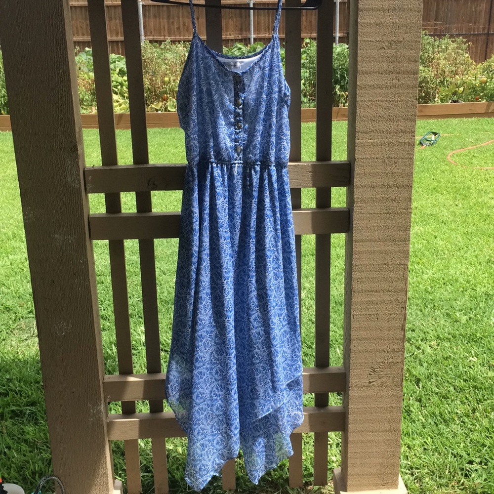 Blue summer beach dress